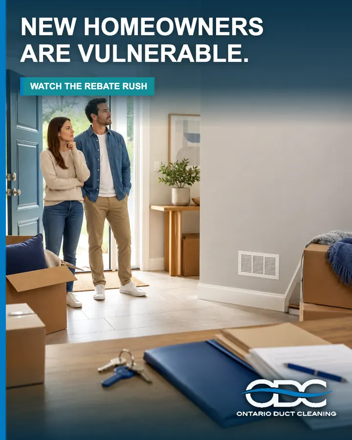 Ontario's New Home Rebate Made Pre-Move-In Duct Cleaning Worth Planning portrait social graphic