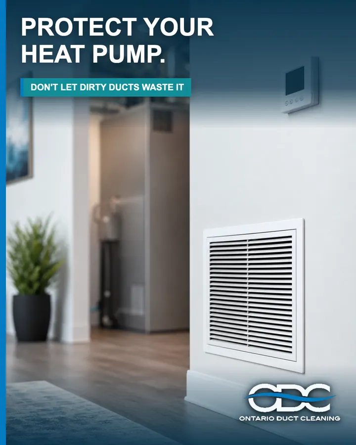 How Dirty Ducts Can Undercut Heat Pump Efficiency portrait social graphic