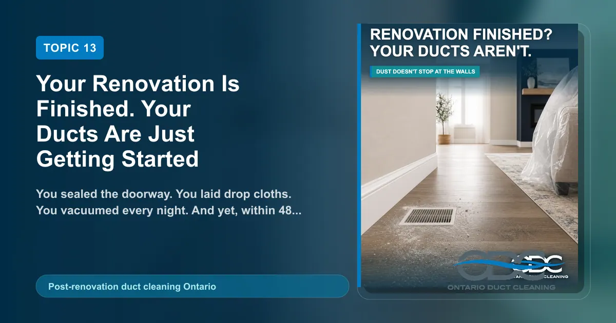 Your Renovation Is Finished. Your Ducts Are Just Getting Started landscape blog and social preview concept